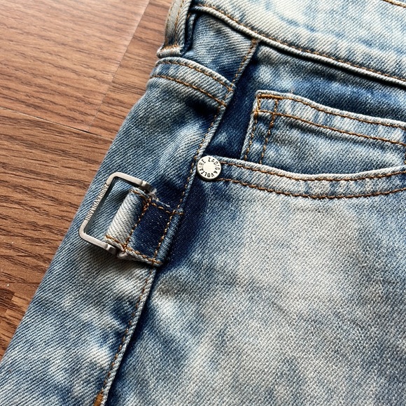 NWT Zadig & Voltaire Juicy Tie And Dye Denim Mini Skirt Size 34 (Medium) - Picture 8 of 8